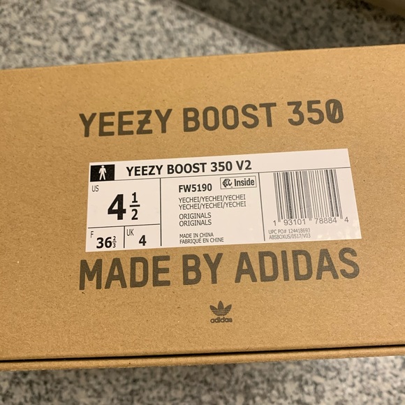 Adidas Yeezy Boost 350 V2 Yecheil 4.5 - Picture 7 of 7